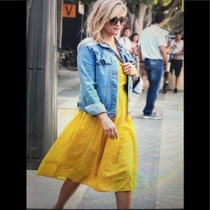 J Crew Point-Sur tie Shoulder Dress size M